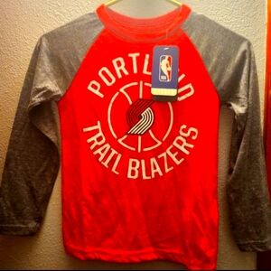 portland trialblazers long sleeve tee shirt